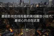 蘑菇影视在线观看的离线播放小技巧：最省心的点在这里