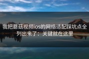 我把蘑菇视频ios的网络适配踩坑点全列出来了：关键就在这里