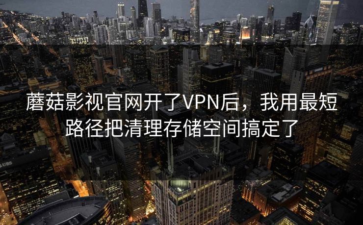 蘑菇影视官网开了VPN后,我用最短路径把清理存储空间搞定了 蘑菇影视官网开了VPN后,我用最短路径把清理存储空间搞定了