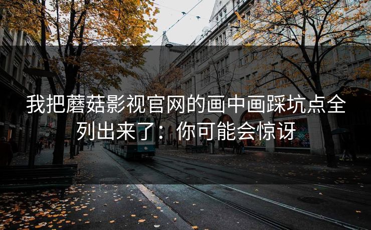我把蘑菇影视官网的画中画踩坑点全列出来了:你可能会惊讶 我把蘑菇影视官网的画中画踩坑点全列出来了:你可能会惊讶