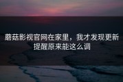 蘑菇影视官网在家里，我才发现更新提醒原来能这么调