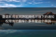 蘑菇影视官网跨区网络环境下的通知权限体验翻车？多半是这个原因
